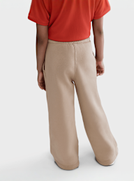 Nike, Sportswear Club Fleece Wide-Leg Pants, beige, Image 2 of 4