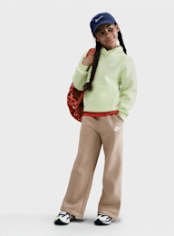 Nike, Sportswear Club Fleece Wide-Leg Pants, beige, Image 4 of 4