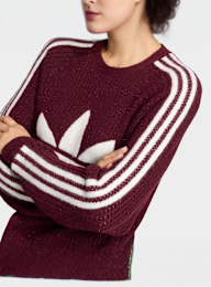 adidas Originals, Lurex Knit Crew, red, Image 4 of 5