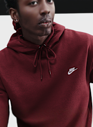 Nike, Club Fleece Hoodie, rood, Afbeelding 3 van 4