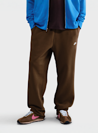 Nike, Club Open-Hem Fleece Pants, brązowy, Obraz 1 z 4
