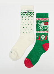 Nike, 2 PACK - Everyday Plus Cushioned Winter Wonderland Crew Socks, multicolor, Afbeelding 1 van 2