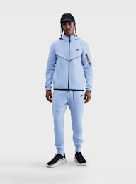 Nike, M NK TECH FLC WR FZ JKT REFLEC aluminum/black, blue, Image 6 of 6