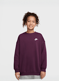 Nike, Sportswear Club Fleece Oversized Sweatshirt, red, Image 1 of 3