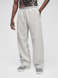 Jordan, Brooklyn Fleece Oversized Open-Hem Pants, grijs, Afbeelding 1 van 6