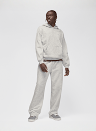 Jordan, Brooklyn Fleece Oversized Open-Hem Pants, grey, Image 6 of 6
