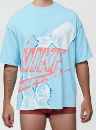 Jordan, Reissue Oversized Short Sleeve Crew, blue, Image 4 of 5