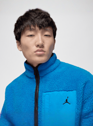 Jordan, Flight Mountainside Sherpa Jacket, blue, Image 3 of 6