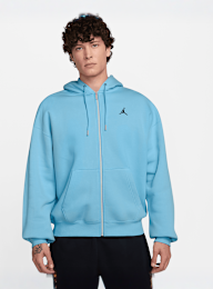Jordan, Brooklyn Fleece Oversized Full-Zip Hoodie, blue, Image 1 of 3