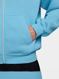 Jordan, Brooklyn Fleece Oversized Full-Zip Hoodie, blue, Image 3 of 3