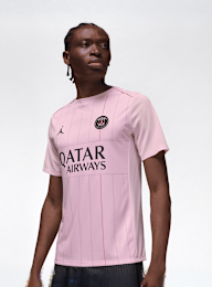 Jordan, Paris Saint-Germain Academy Pro Fourth Dri-FIT Soccer Pre-Match Top, light pink, Image 1 of 5