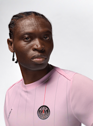 Jordan, Paris Saint-Germain Academy Pro Fourth Dri-FIT Soccer Pre-Match Top, light pink, Image 3 of 5