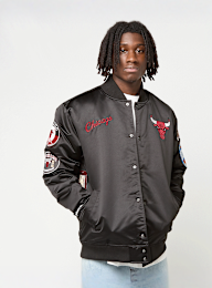 Mitchell & Ness, Black Out Satin Jacket Chicago Bulls, zwart, Afbeelding 1 van 7