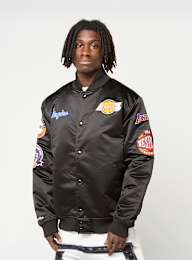 Mitchell & Ness, Black Out Satin Jacket Los Angeles Lakers, zwart, Afbeelding 1 van 7