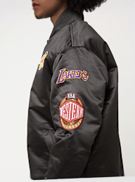Mitchell & Ness, Black Out Satin Jacket Los Angeles Lakers, black, Image 5 of 7
