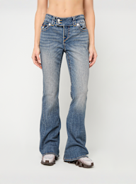 True Religion, JOEY LOW RISE FLARE FLAP, blue, Image 1 of 5