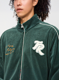 True Religion, Velour Track Jacket, green, Image 3 of 6