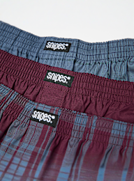 SNIPES, Woven Label 3er Pack Woven Boxershorts navy, grey, multi-colour, Image 2 of 2