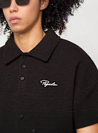Pegador, Signar Waffle Polo Longsleeve, black, Image 3 of 4
