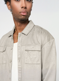 Pegador, Madikeri Suede Overshirt, grey, Image 3 of 4