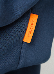 125mm x SNIPES, Small Logo Essential Oversized Hoodie, niebieski, Obraz 5 z 7