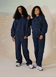 125mm x SNIPES, Small Logo Essential Oversized Hoodie, blauw, Afbeelding 7 van 7