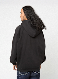 125mm x SNIPES, Oversized Raglan Zip Hoodie 125mm x SNIPES, zwart, Afbeelding 3 van 8