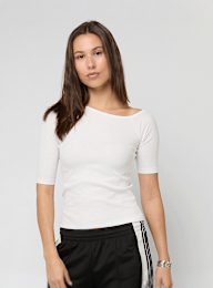 Urban Classics, Organic Asymmetric Rib Tee, white, Image 1 of 3