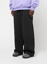 Urban Classics, Fluffy Wide Leg Trackpants, zwart, Afbeelding 1 van 5