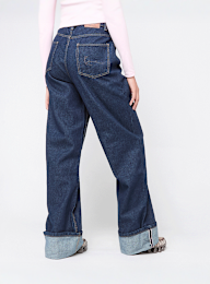 Karl Kani, Signature Rinsed Straight Leg Denim Pants, blue, Image 2 of 5