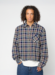 Karl Kani, Small Signature Cropped Check Shirt, multi-colour, Image 1 of 4