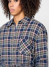 Karl Kani, Small Signature Cropped Check Shirt, multi-colour, Image 3 of 4