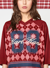 Karl Kani, Script Mesh Print Jersey Longsleeve, multicolor, Afbeelding 3 van 5