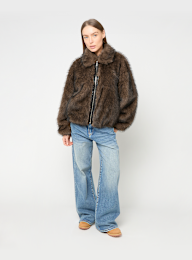Karl Kani, Metal Signature Faux Fur Jacket, bruin, Afbeelding 4 van 4