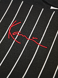 Karl Kani, Small Signature Essential Pinstripe Tee Junior, zwart, Afbeelding 3 van 3