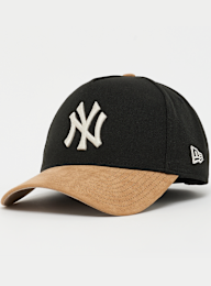 New Era, 9Forty E-Frame Suede Visor MLB New York Yankees, black, Image 1 of 4