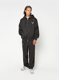 New Era, NBA LINEAR OS ZT HOODIE CHICAGO BULLS BLK, black, Image 6 of 6