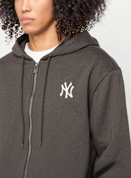 New Era, MLB Midi Le Fullzip Hoodie New York Yankees, brown, Image 3 of 6