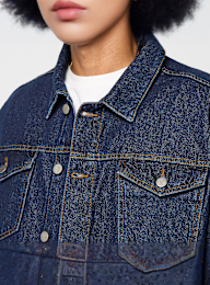 Decibel, Cropped Denim Jacket, blue, Image 3 of 4