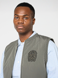Prohibited, Quilted Club Vest, zielony, Obraz 3 z 5