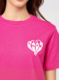 Miss Tee, Spicy Heart Tee, light pink, Image 3 of 5