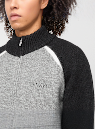 Another Cotton Lab, Another Zip Knit Cardigan, grey, Image 3 of 6