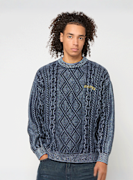 Another Cotton Lab, Another Kable Knit Sweater, blue, Image 1 of 5