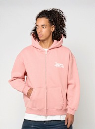 Another Cotton Lab, Hangover Breakfast Zip Hoodie, light pink, Image 2 of 5