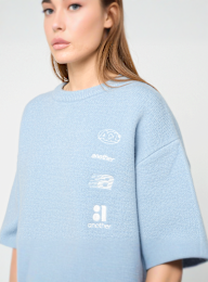 Another Cotton Lab, Far Away From Home Knit Sweater, blue, Image 3 of 5