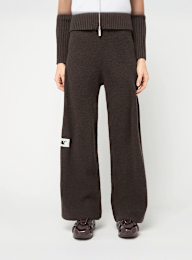 Another Cotton Lab, Another Wide Leg Knit Pant, bruin, Afbeelding 1 van 5