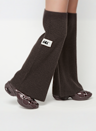 Another Cotton Lab, Another Wide Leg Knit Pant, brown, Image 3 of 5