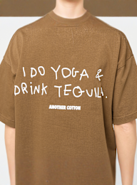 Another Cotton Lab, Yoga & Tequila T-Shirt, green, Image 3 of 5