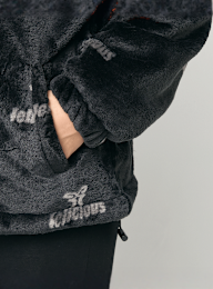 Felicious, Teddy Logo Jacket, black, Image 4 of 5