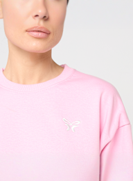 Felicious, Cropped Terry Crewneck, light pink, Image 3 of 4